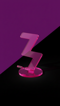 Soporte acrílico magenta pop para móvil