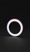 Aro de luz LED morado intenso